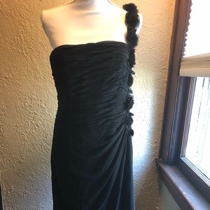 NWT Ralph Lauren Evening One Shoulder- Black - 10